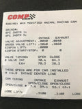 Competition Cams .310" lift 206 / Animal / WF High Performance Camshaft